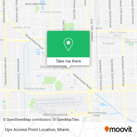 Ups Access Point Location map