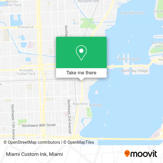 Miami Custom Ink map