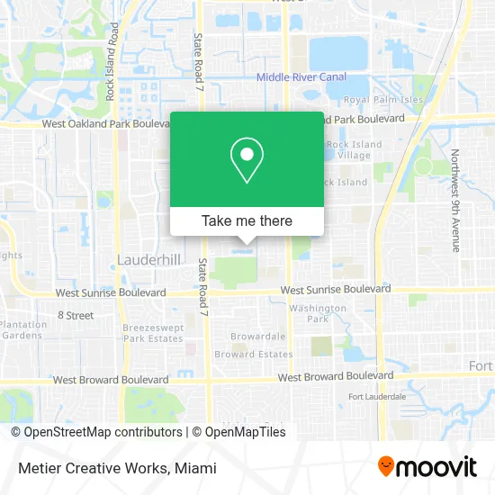 Metier Creative Works map