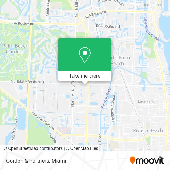 Gordon & Partners map