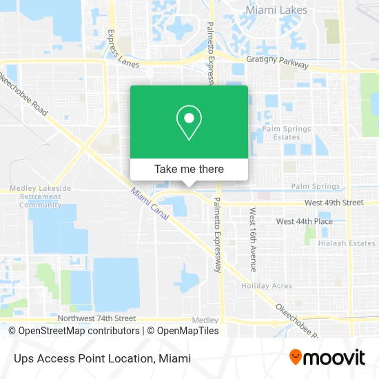 Ups Access Point Location map