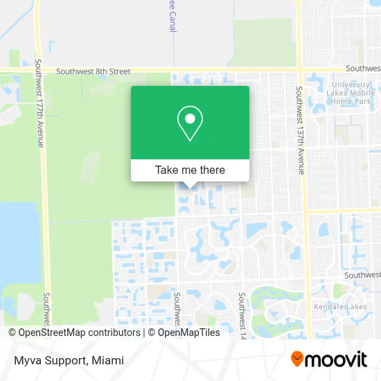 Myva Support map