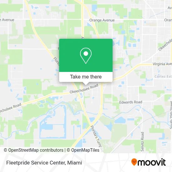 Fleetpride Service Center map