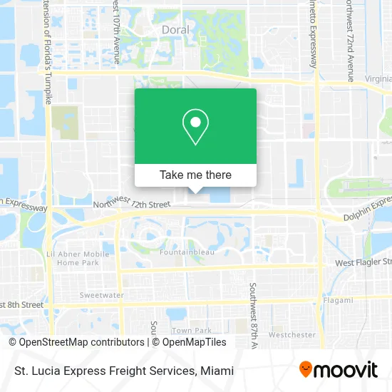 St. Lucia Express Freight Services map