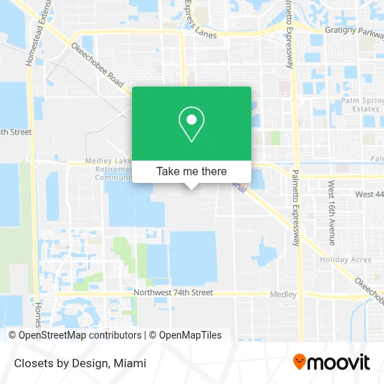Closets by Design map