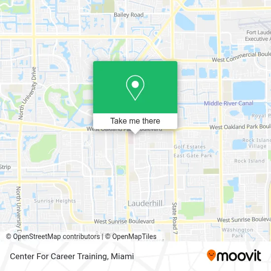 Center For Career Training map