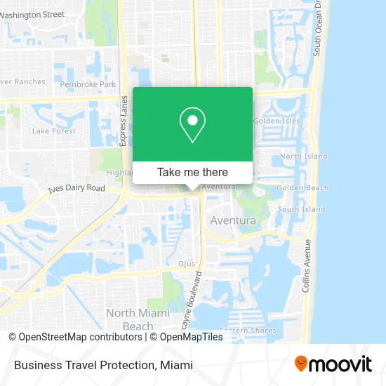 Business Travel Protection map