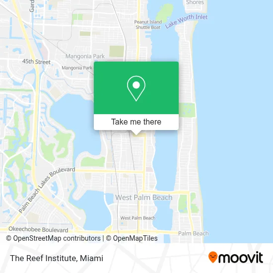 The Reef Institute map
