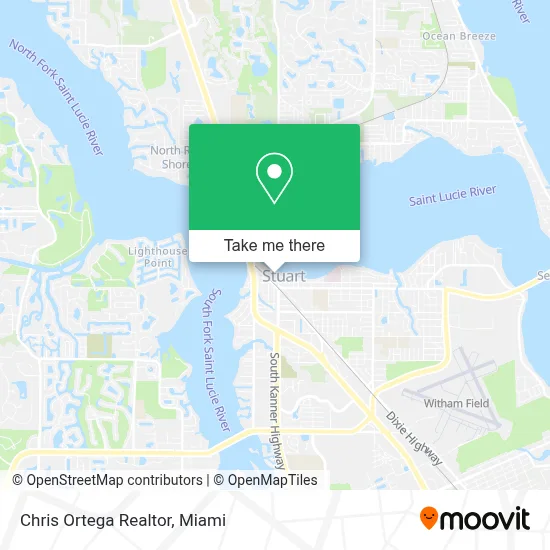 Chris Ortega Realtor map