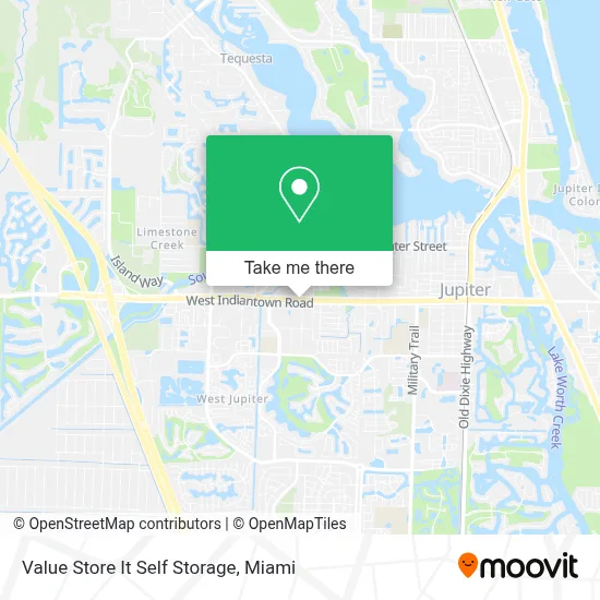 Value Store It Self Storage map