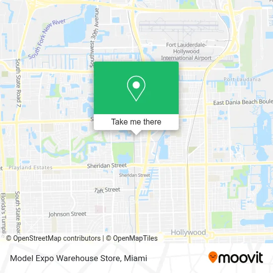 Model Expo Warehouse Store map