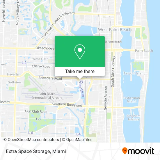 Extra Space Storage map