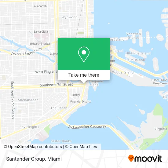 Santander Group map
