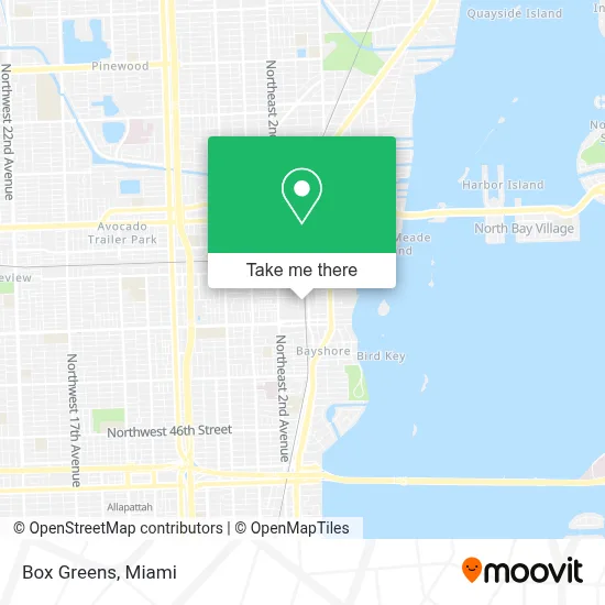 Box Greens map
