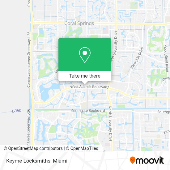 Keyme Locksmiths map