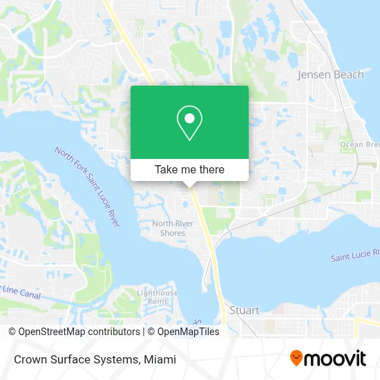 Crown Surface Systems map