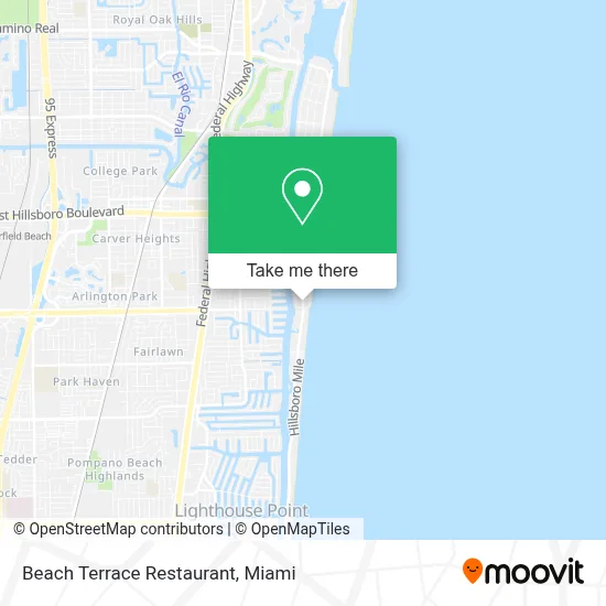 Beach Terrace Restaurant map