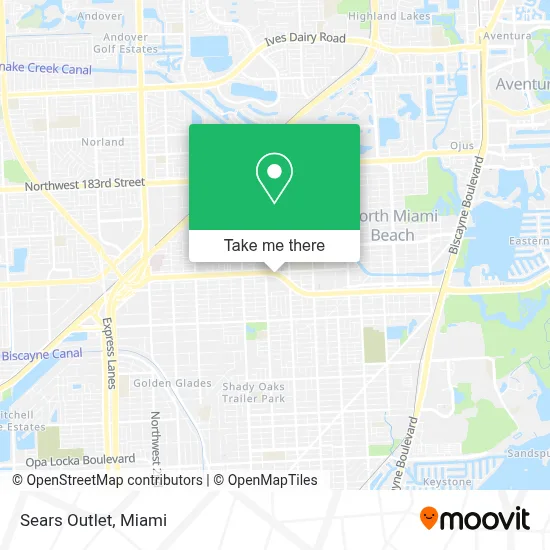 Sears Outlet map