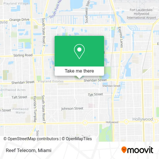 Reef Telecom map
