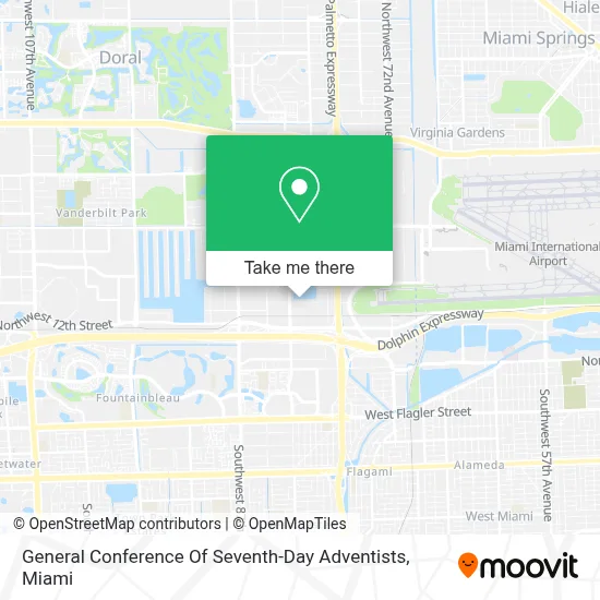 General Conference Of Seventh-Day Adventists map