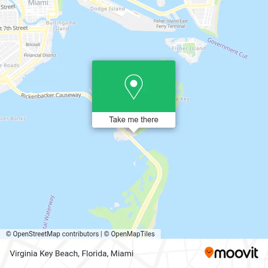 Virginia Key Beach, Florida map
