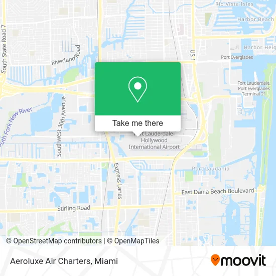 Aeroluxe Air Charters map