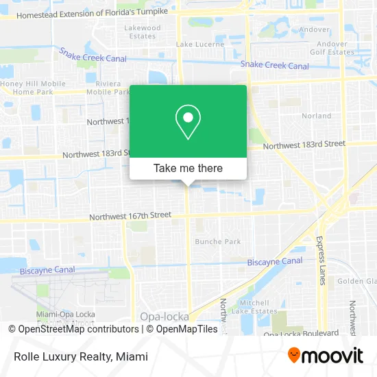 Rolle Luxury Realty map