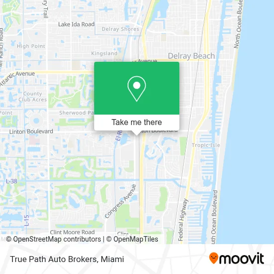 True Path Auto Brokers map