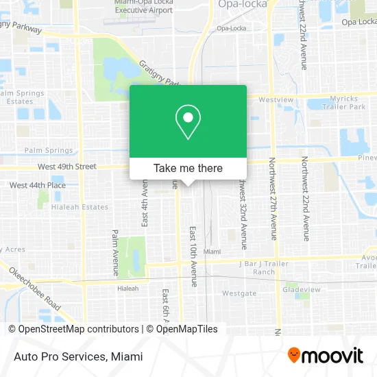 Auto Pro Services map