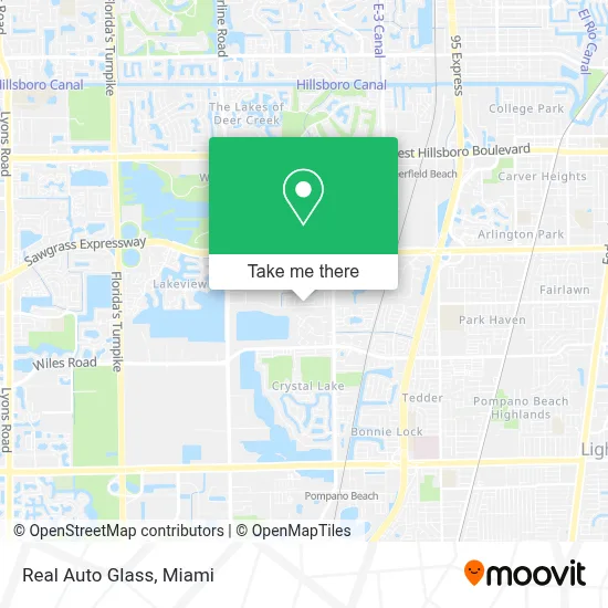Real Auto Glass map