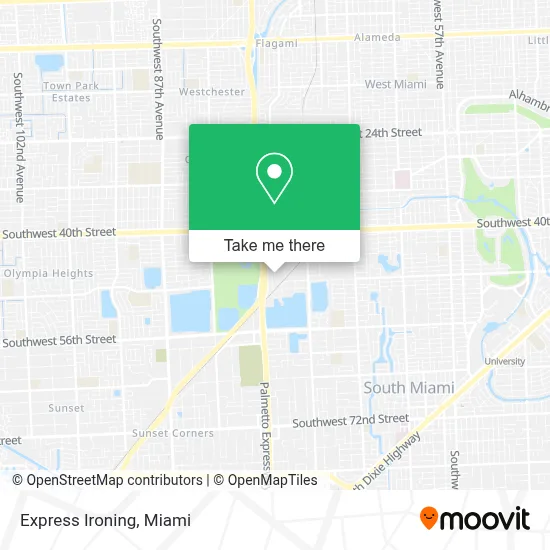 Express Ironing map