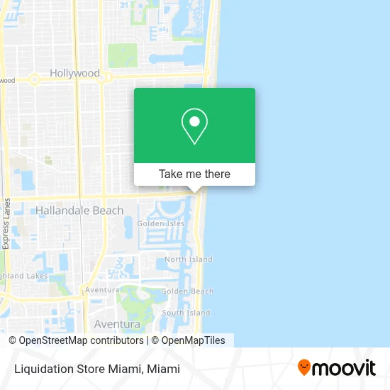 Liquidation Store Miami map