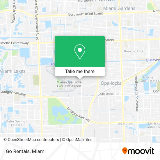 Go Rentals map