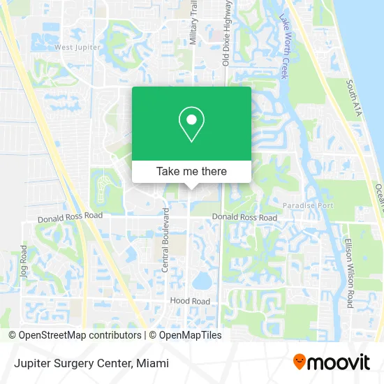 Jupiter Surgery Center map