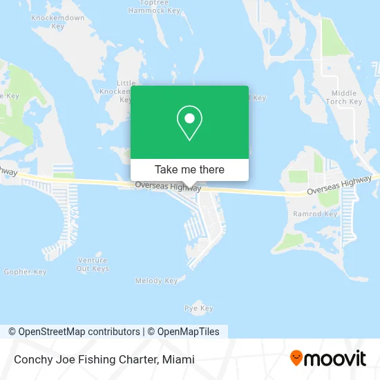 Conchy Joe Fishing Charter map