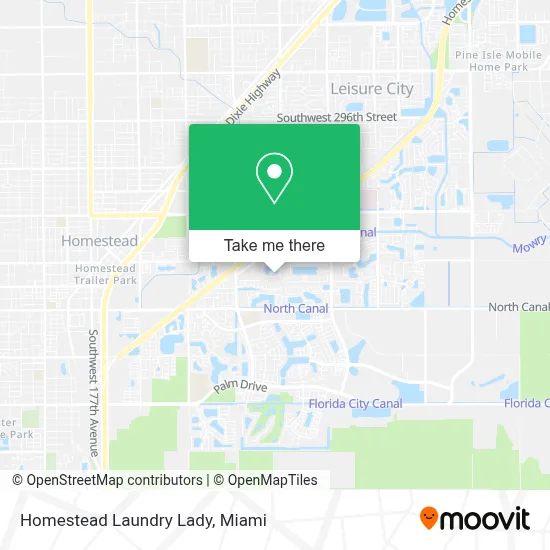 Homestead Laundry Lady map