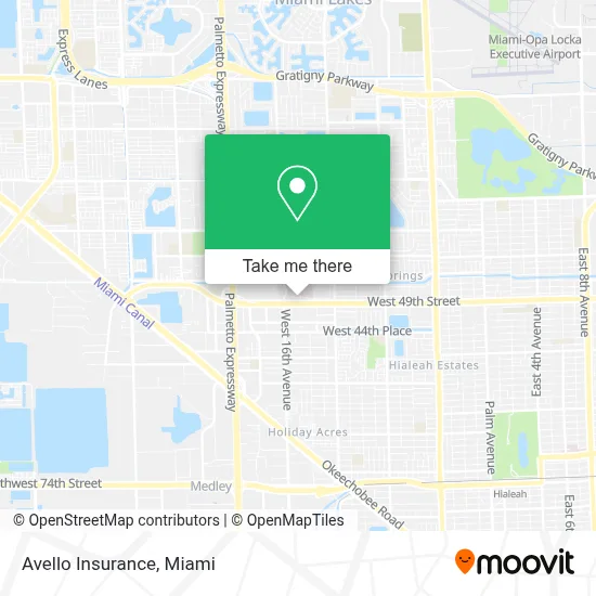 Avello Insurance map