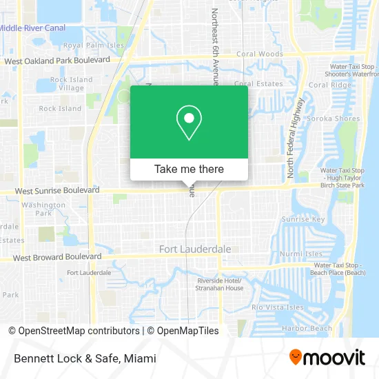 Bennett Lock & Safe map