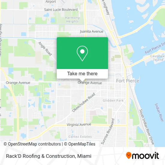 Rack'D Roofing & Construction map