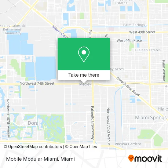 Mobile Modular-Miami map