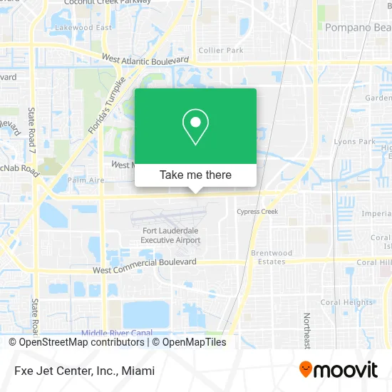 Fxe Jet Center, Inc. map