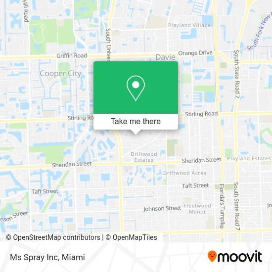 Ms Spray Inc map