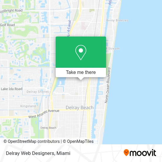 Delray Web Designers map