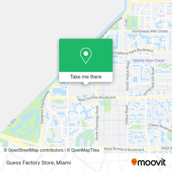 Guess Factory Store map