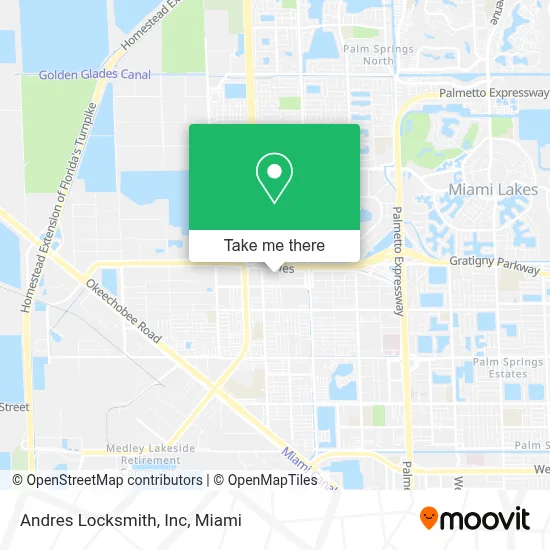 Andres Locksmith, Inc map