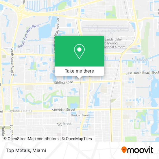 Top Metals map