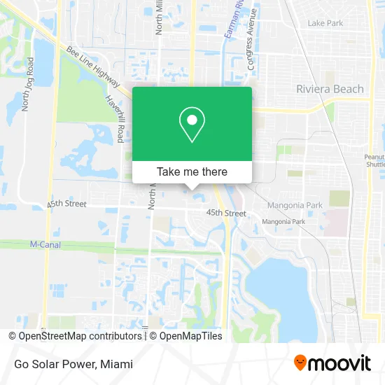 Go Solar Power map