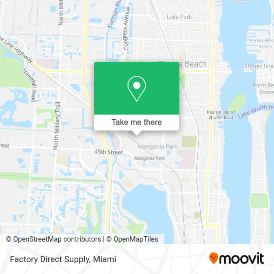 Factory Direct Supply map