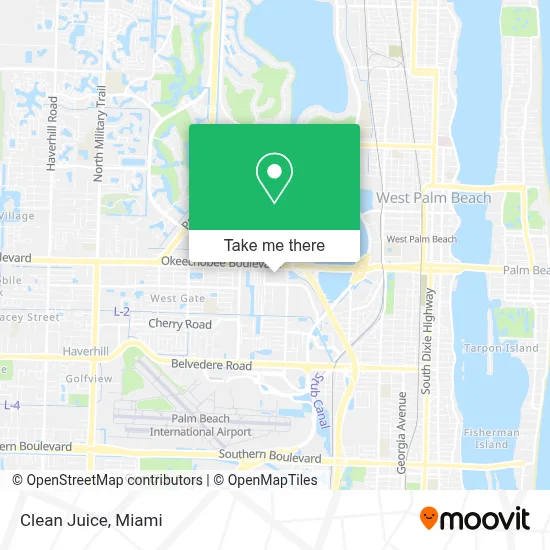 Clean Juice map