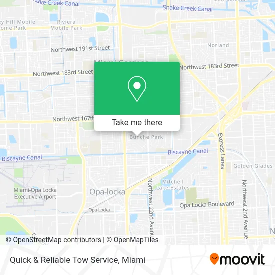 Quick & Reliable Tow Service map